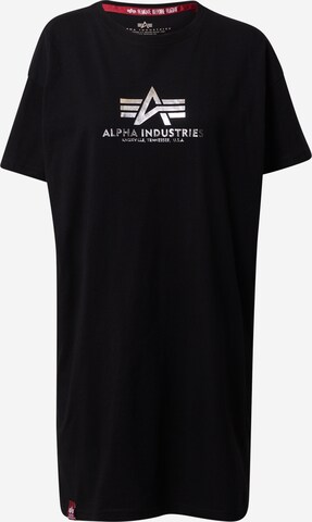 T-shirt ALPHA INDUSTRIES en noir : devant