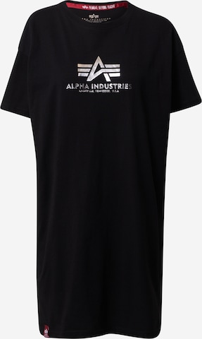 ALPHA INDUSTRIES - Camiseta en negro: frente