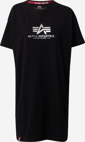 ALPHA INDUSTRIES Shirt in Schwarz: predná strana