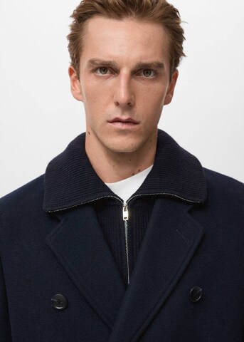 MANGO MAN Between-Seasons Coat 'Dave' in Blue