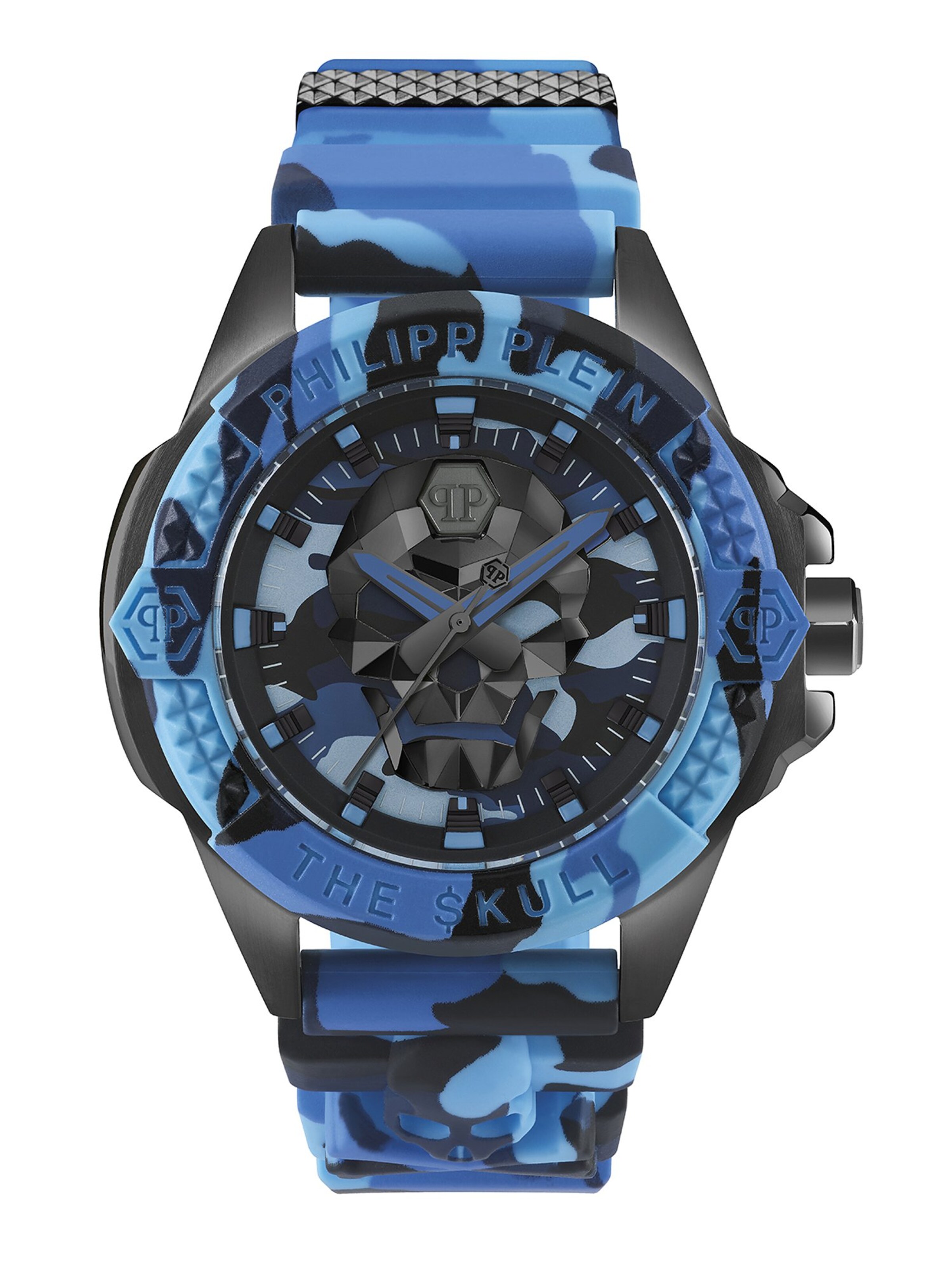 Montre à affichage analogique Philipp Plein en bleu : devant