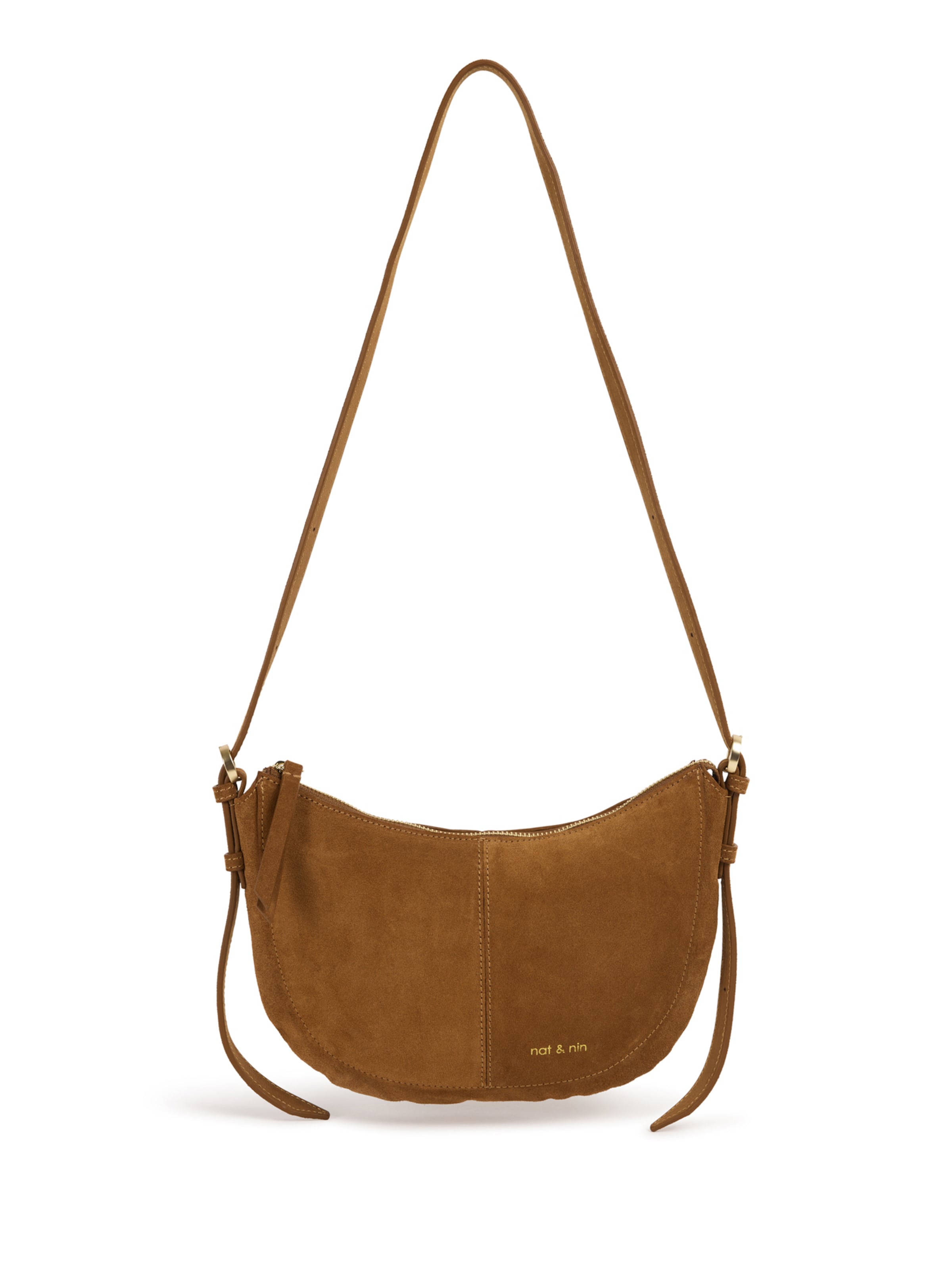 Nat&Nin Skuldertaske i brun: forside