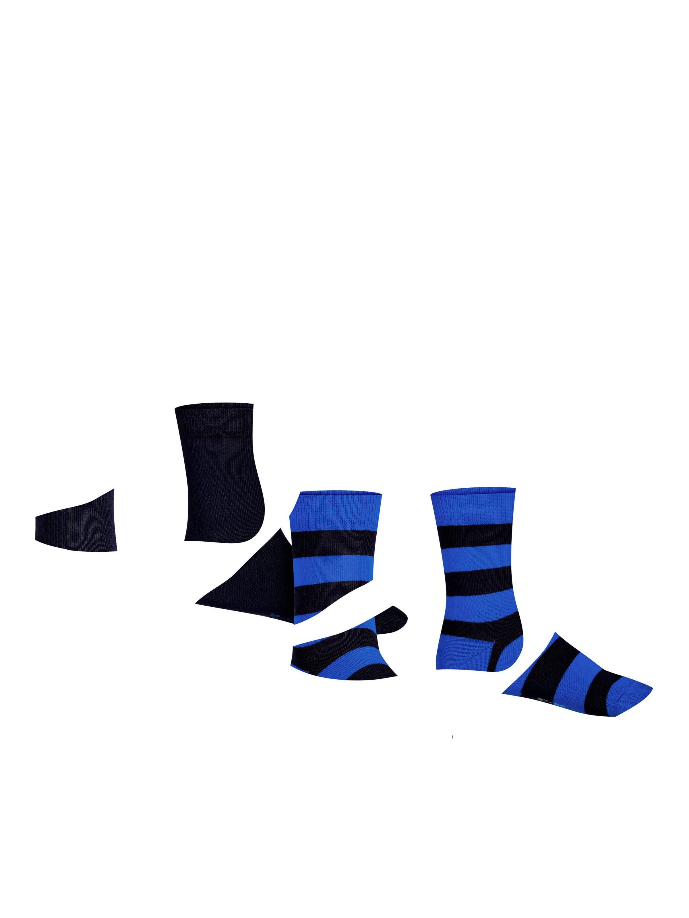 FALKE Socks 'Happy Stripe 2-Pack' in Black
