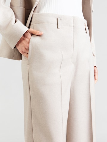 MORE & MORE - Pierna ancha Pantalón de pinzas en gris