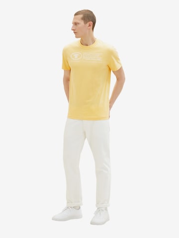 TOM TAILOR T-Shirt in Gelb