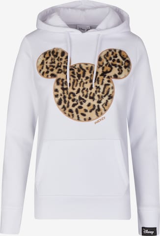 Course Sweatshirt 'Mickey Flock' in White: front