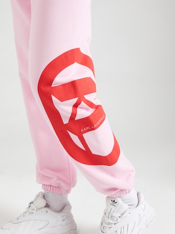 Effilé Pantalon Karl Lagerfeld en violet