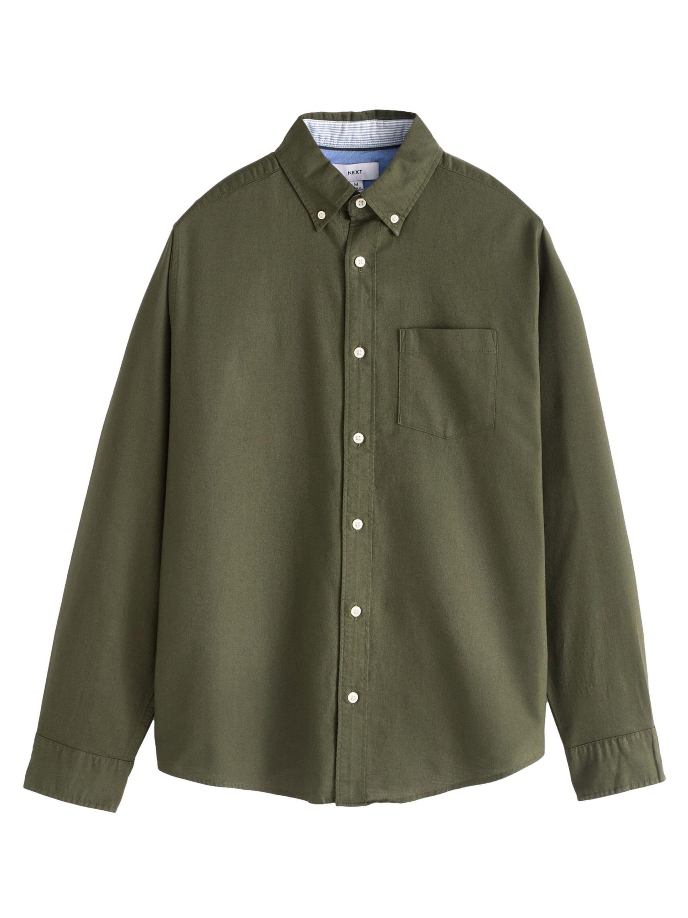 Next Средняя посадка Рубашка в Зеленый: спереди