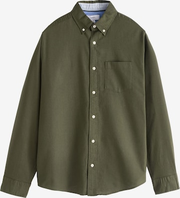 Coupe regular Chemise Next en vert : devant