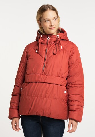 DreiMaster Maritim Winter Jacket in Red: front