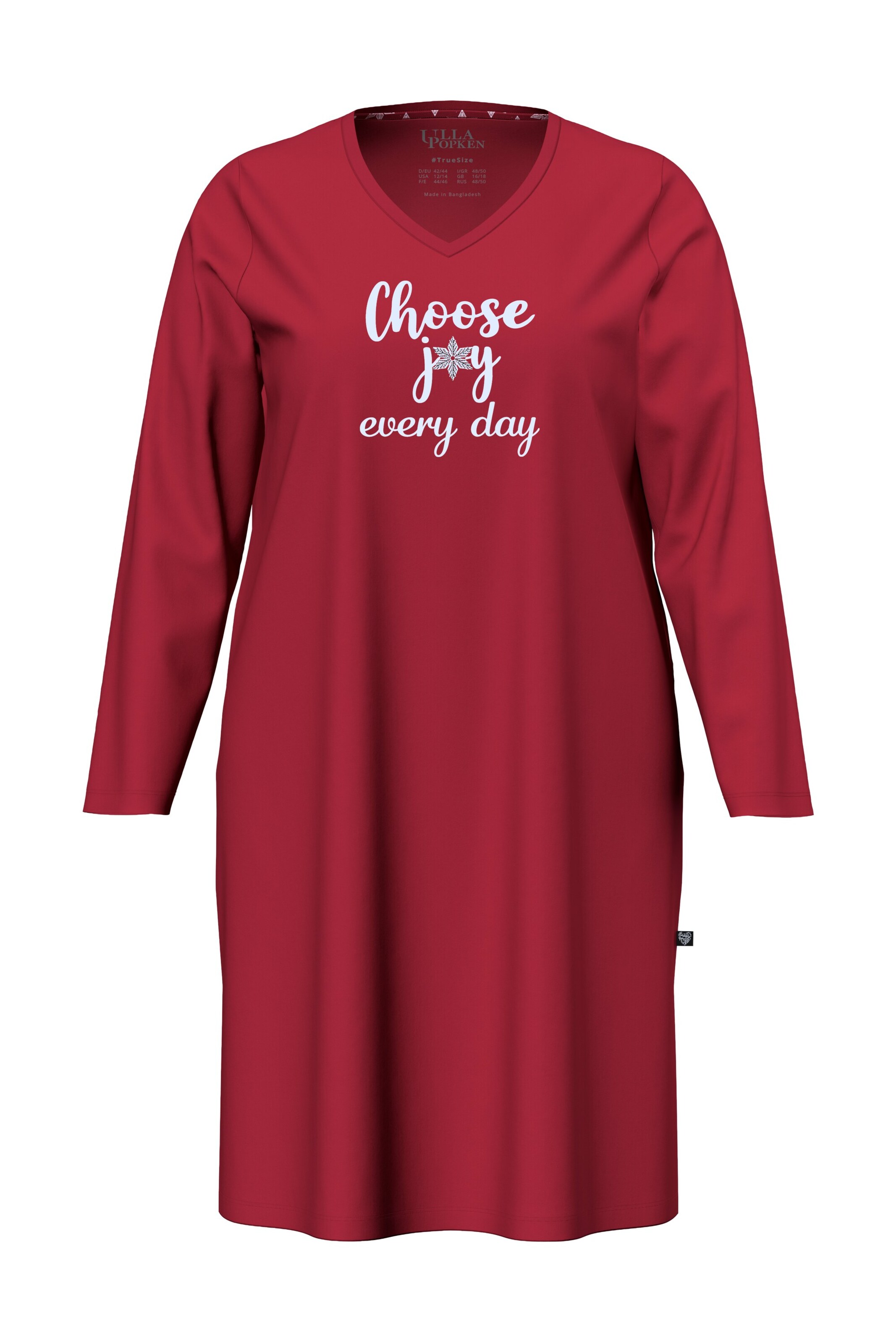 Ulla Popken Nightgown in Red: front