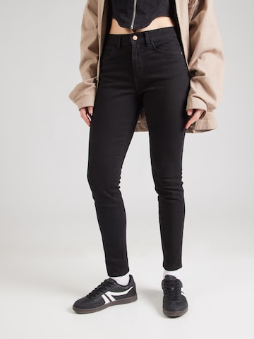 WRANGLER Skinny Džíny – černá: přední strana