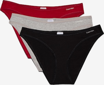 Slip 'Ideal Cotton' de la Calvin Klein Underwear pe gri: față