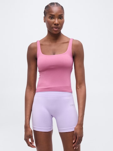 ICANIWILL Спортивный топ 'Smooth' в Лиловый: спереди