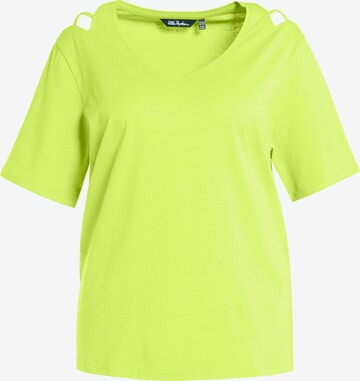 T-shirt Ulla Popken en jaune : devant