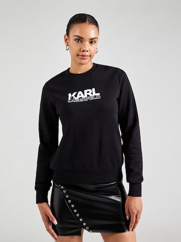 Karl Lagerfeld Sweatshirt 'STACK' in Black: front