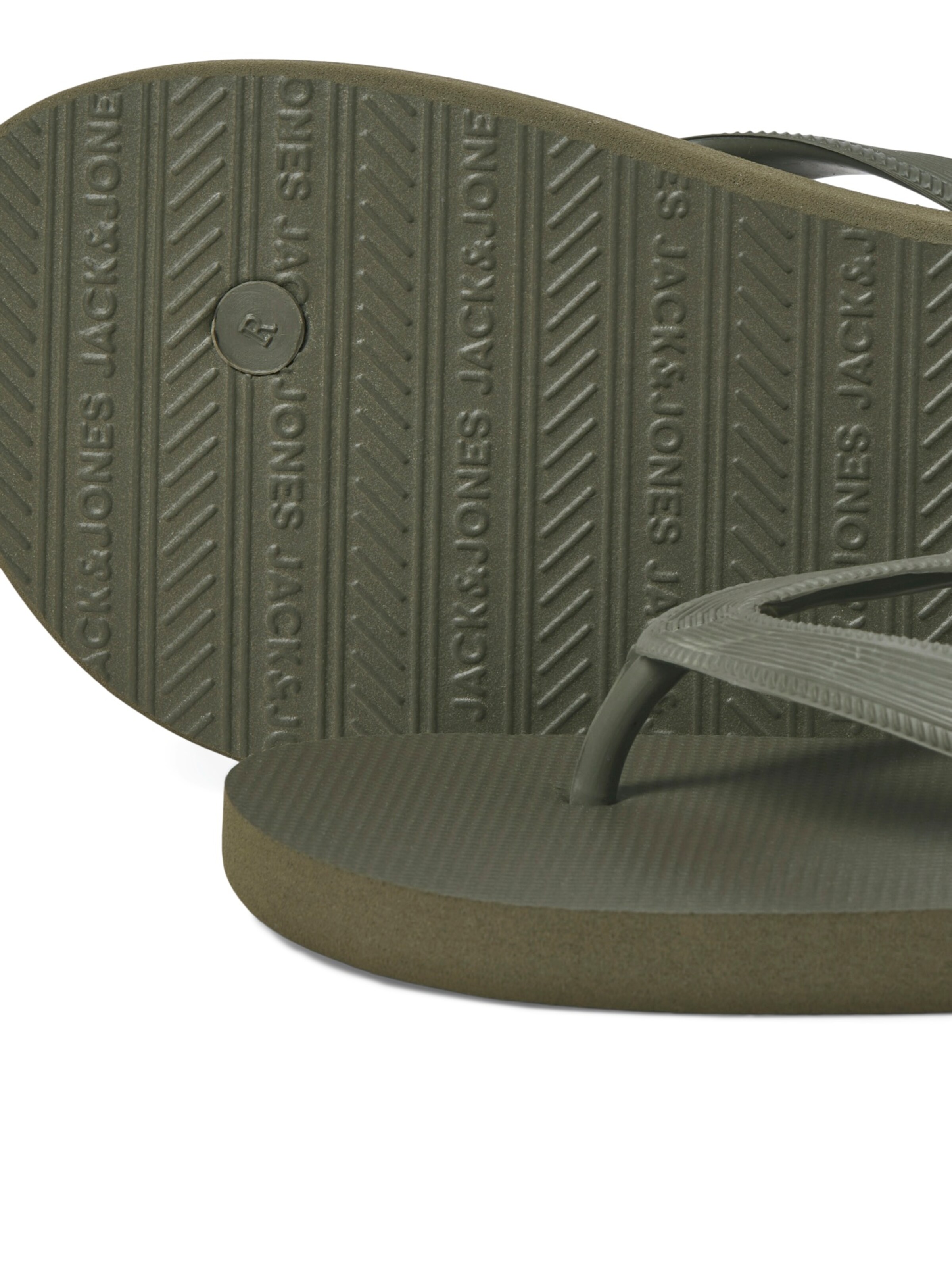 JACK & JONES T-Bar Sandals 'JFWSOLID' in Green