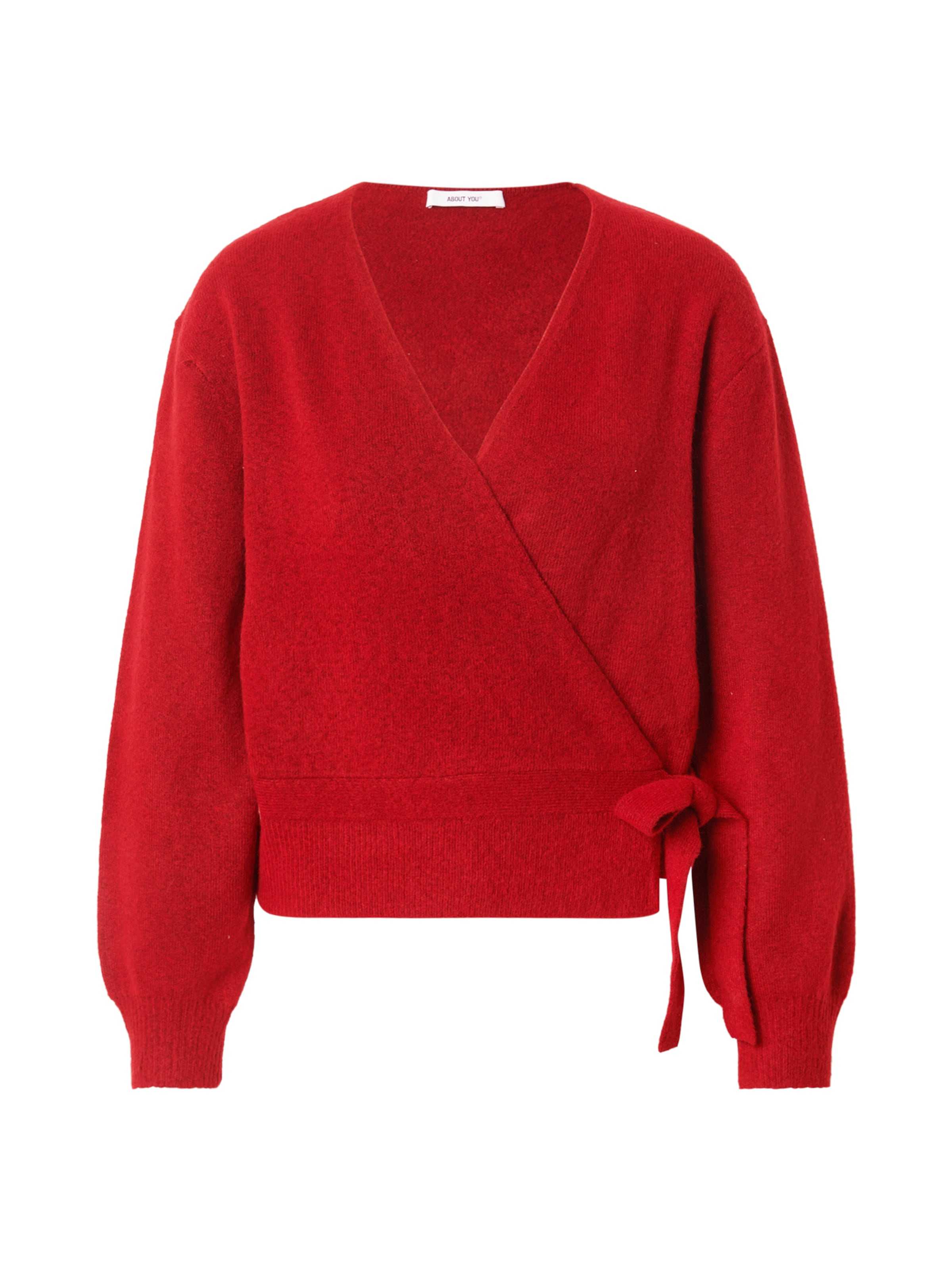 ABOUT YOU Πλεκτή ζακέτα σε κόκκινο: μπροστά