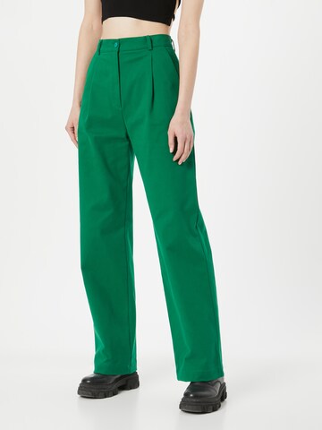 Laagam Lużny krój Spodnie 'Hailey' w kolorze zielony: przód