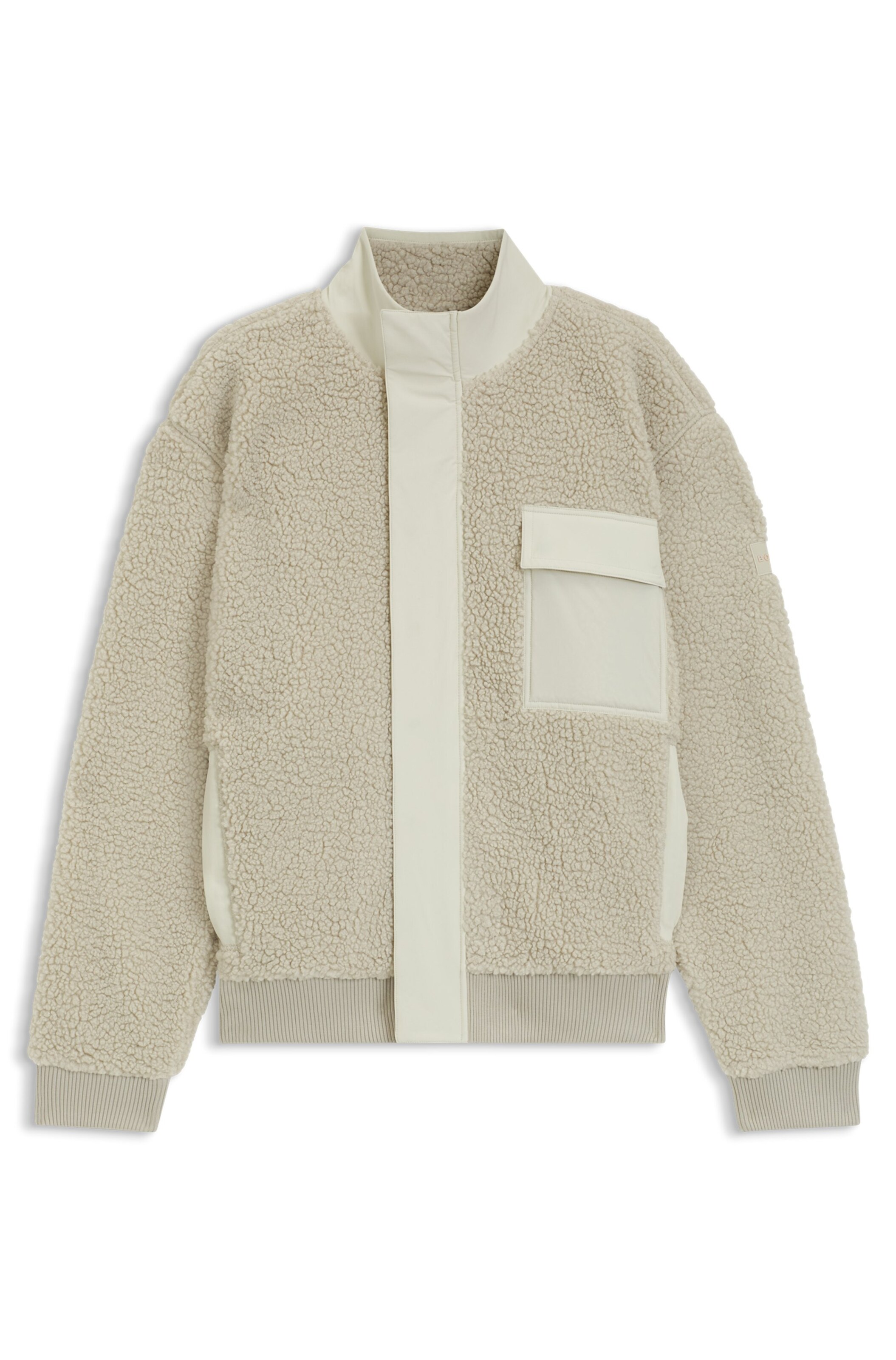 BOSS Between-Season Jacket in Beige: front