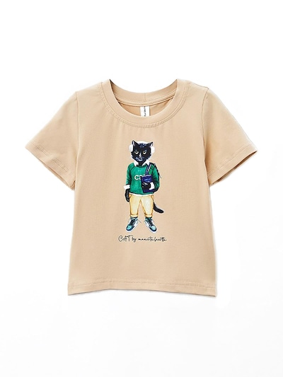Cat e Lolette Shirt 'School Cat'‌‌‌‌‌‌‌‌ in 104/Regular in beige, Produktansicht