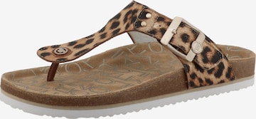 ruda TOM TAILOR Šlepetės per pirštą: priekis