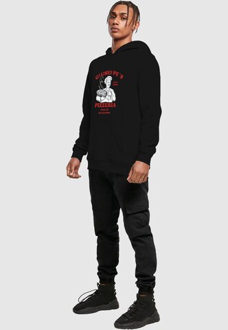 MT Men Sweatshirt 'Giuseppe's Pizzeria' in Schwarz