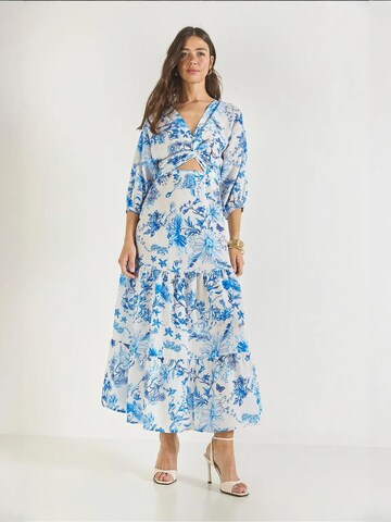 Robe Bianco Lucci en bleu : devant