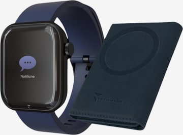 Techmade Digital Watch in Blue: front