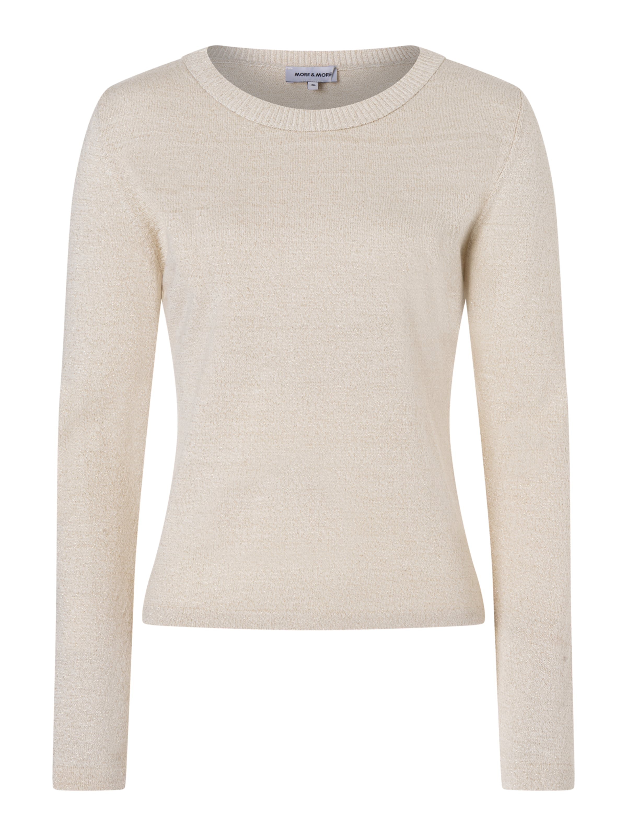 MORE & MORE Pullover in beige, Produktansicht