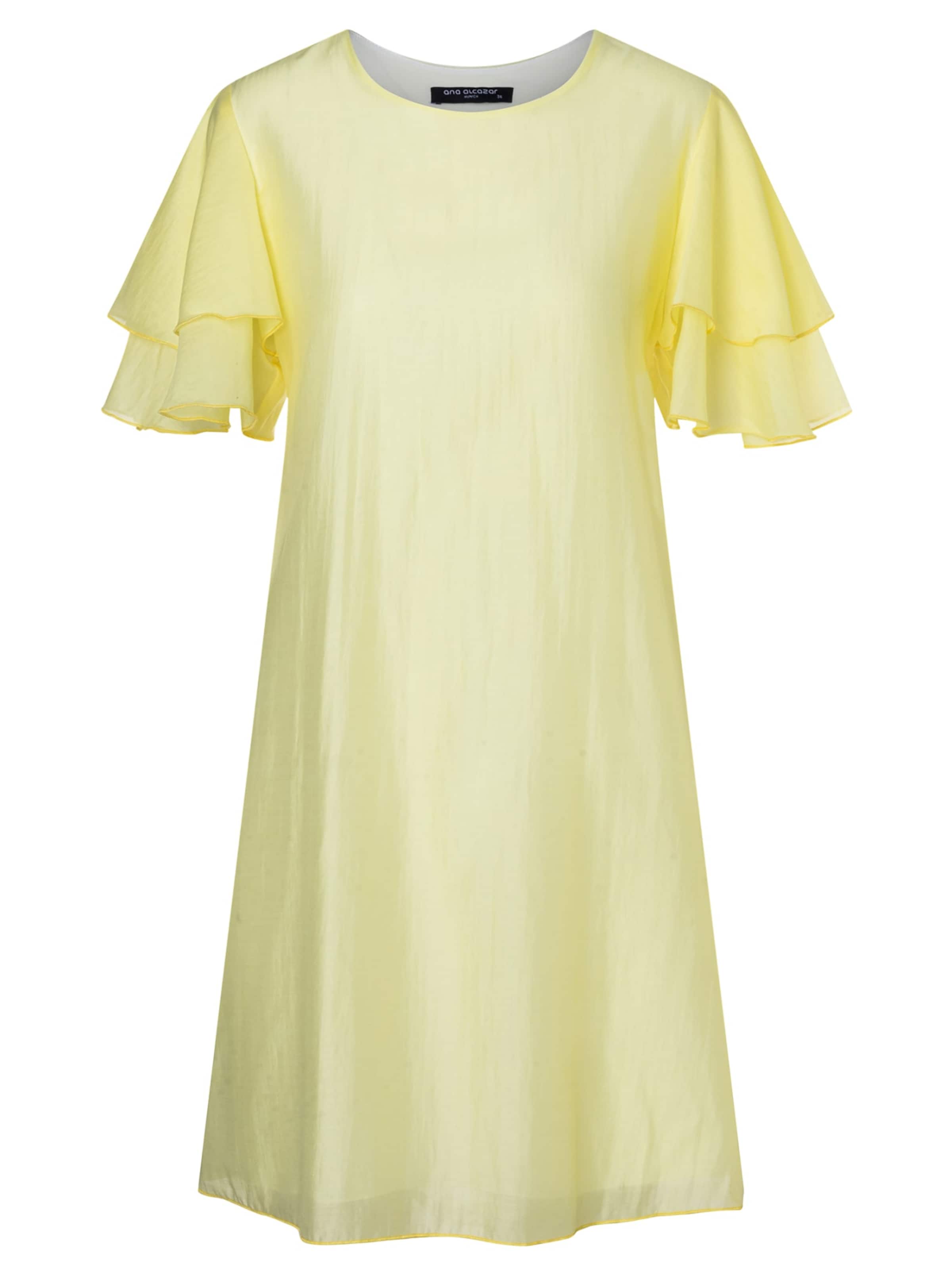 Robe Ana Alcazar en jaune : devant