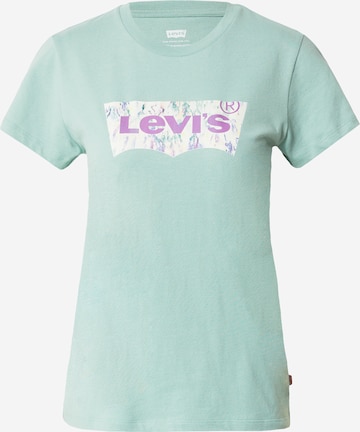 LEVI'S ® Póló 'The Perfect Tee' - zöld: elől