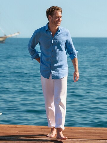 HAJO Regular fit Button Up Shirt in Blue: front