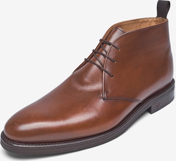 Henry Stevens Schnürboots ' Marshall ' in Braun: Vorderseite