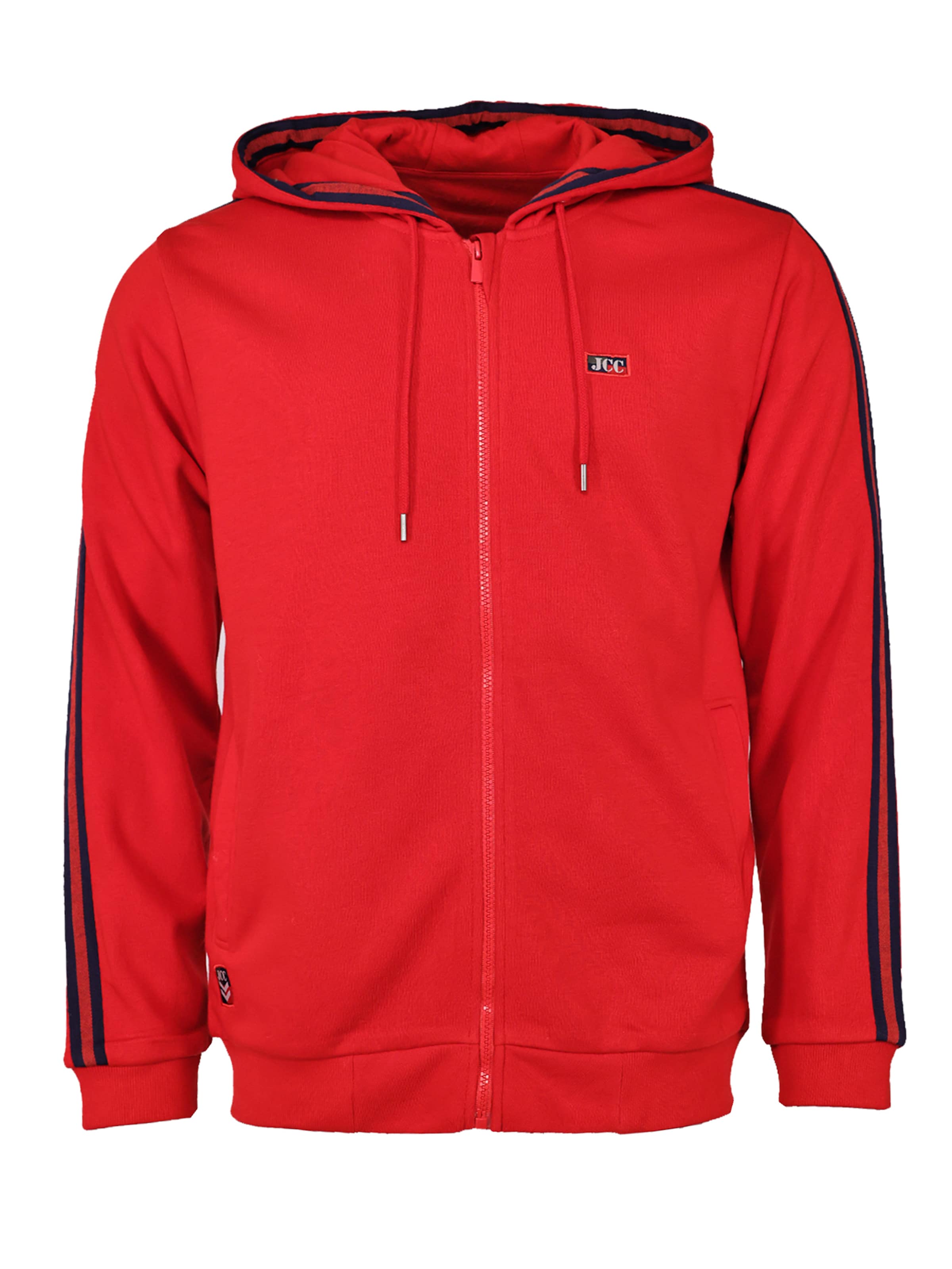 JCC Sweatvest in Rood: voorkant