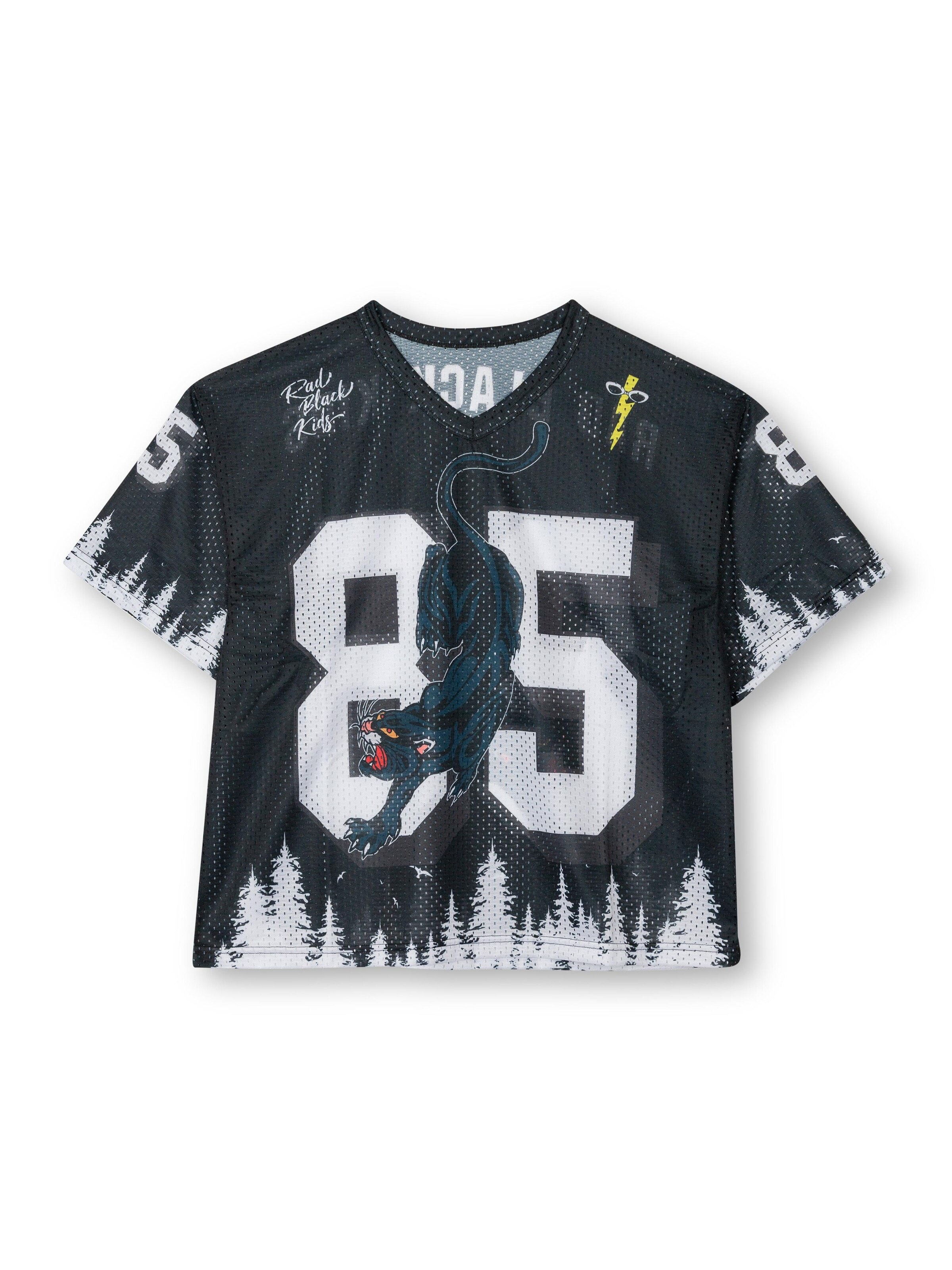The Rad Black Kids - Camiseta de fútbol 'Anniversary' en negro: frente