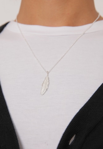 KUZZOI Ketting 'Feder' in Zilver