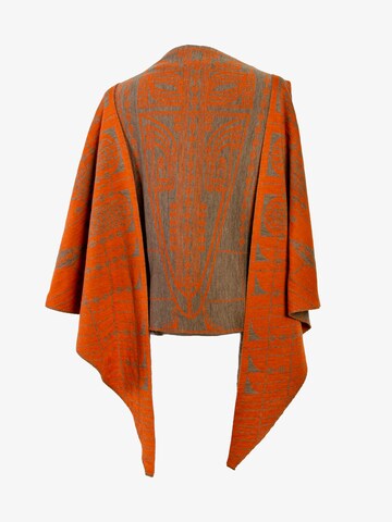 LANARTO slow fashion Shawl 'Pueblo' in Orange: front