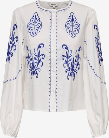 ONLY Блуза 'ONLHelen' в бяло: отпред