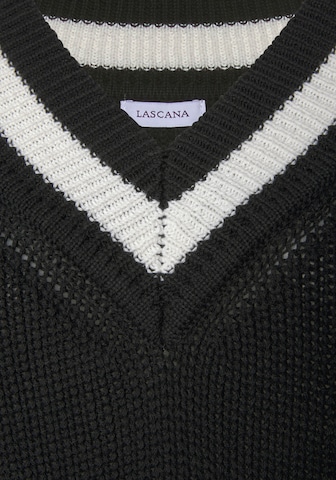 LASCANA Pullover in Schwarz