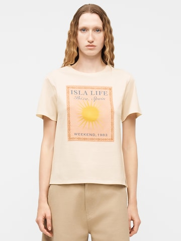 Weekend Max Mara Tričko 'PANTERA' – béžová: přední strana
