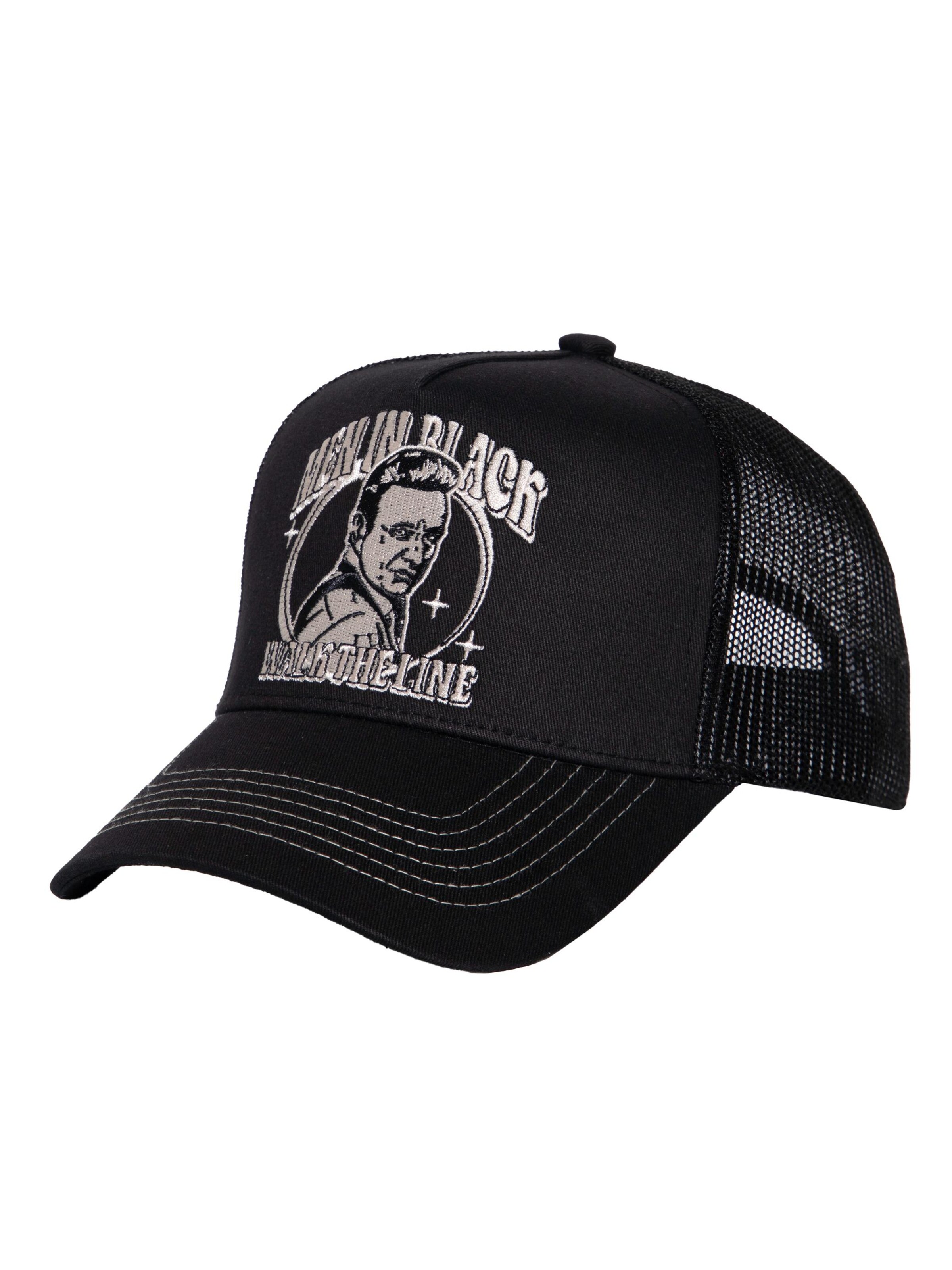 King Kerosin Cap 'Man in Black' in Black: front