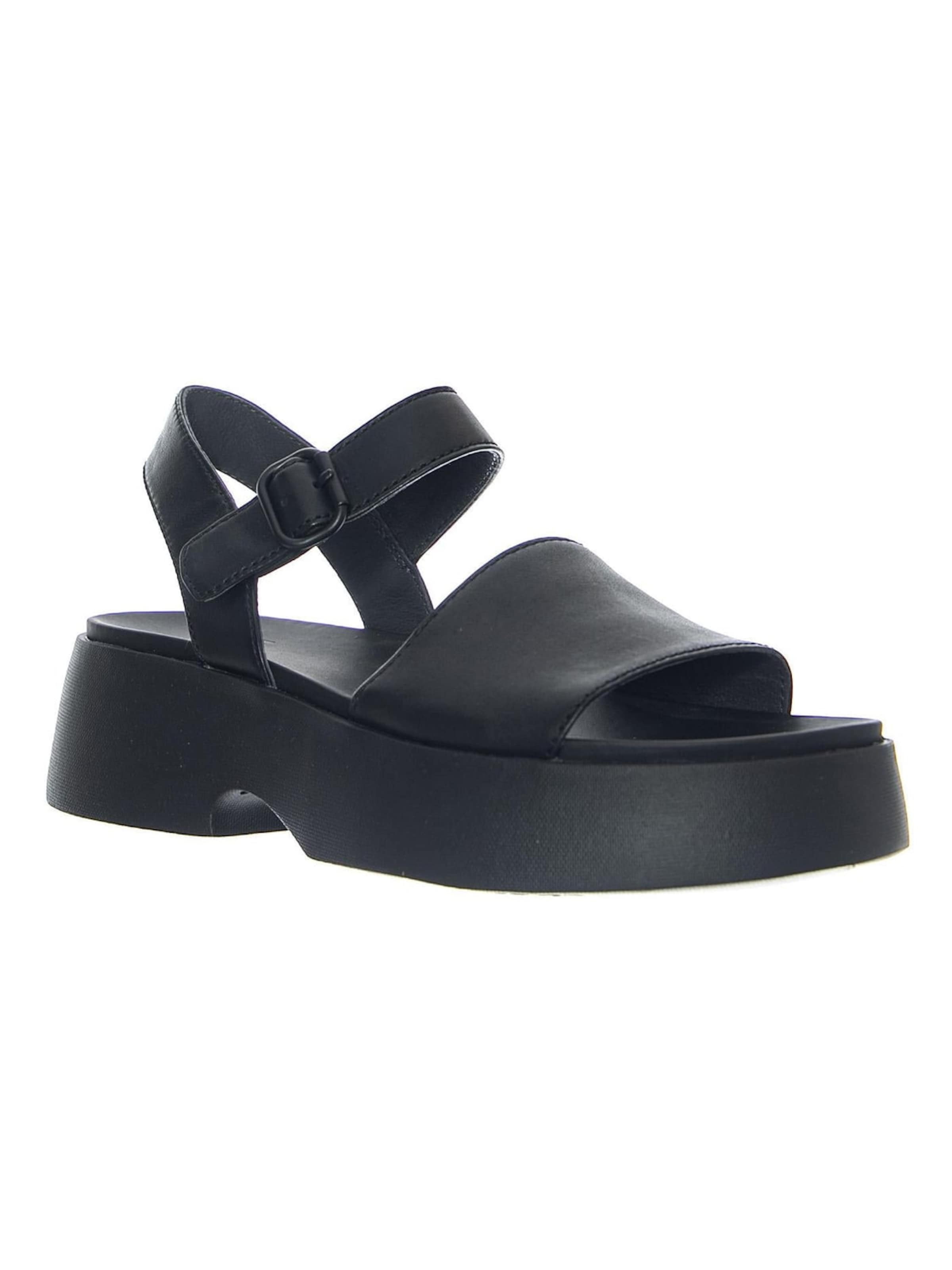 CAMPER Sandały 'Gobi Flora/Tasha Flora Ultrasoft Black/Tasha Black' w kolorze szary