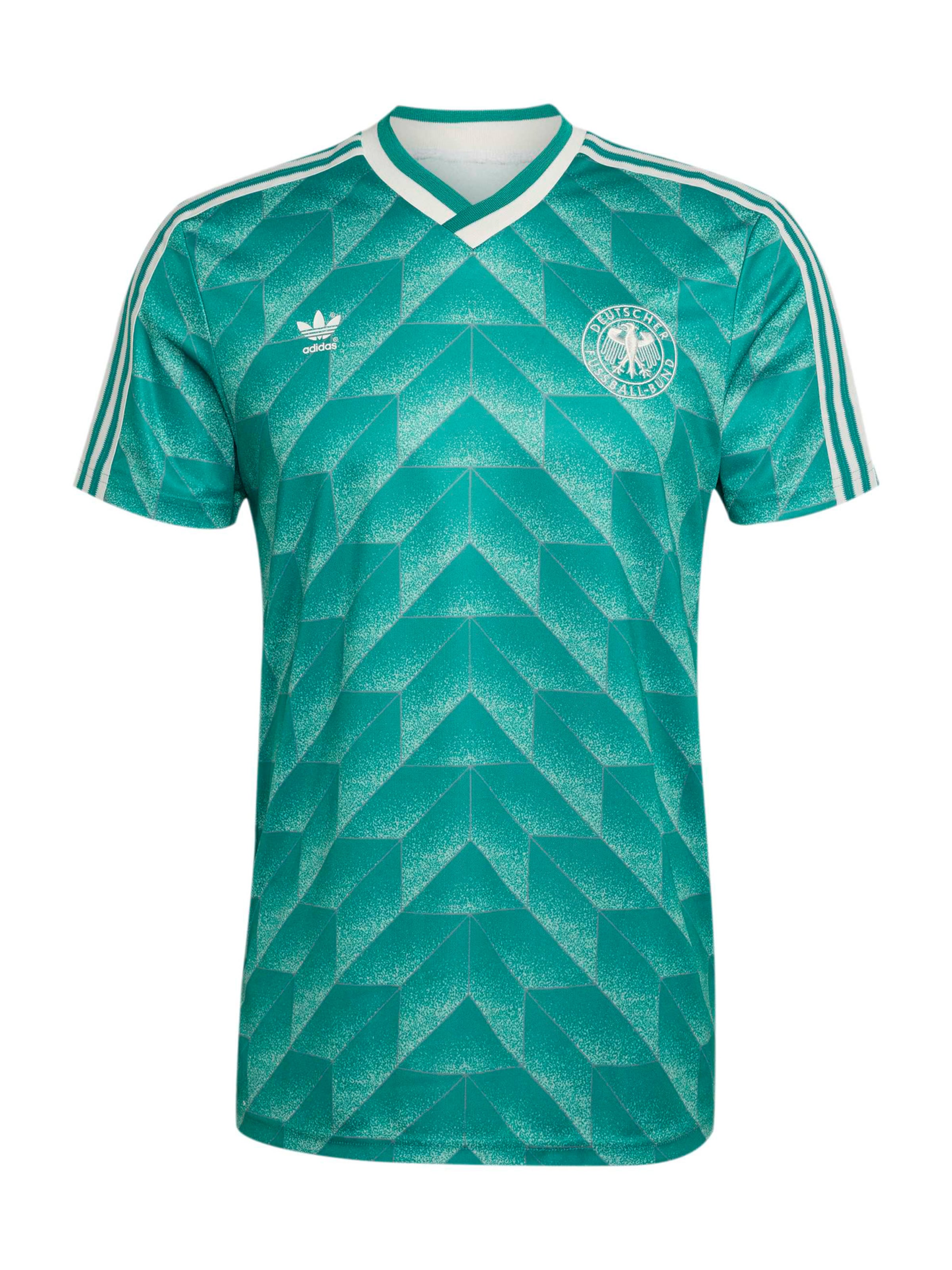 ADIDAS PERFORMANCE - Camisola de futebol 'Deutschland 1990' em verde: frente