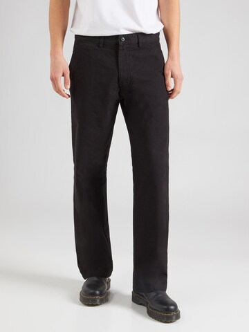 JACK & JONES regular Lærredsbukser 'BILL' i sort: forside