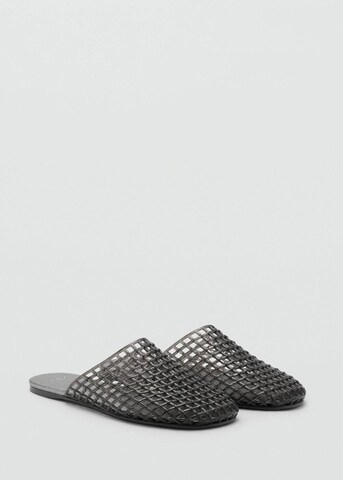 MANGO Pantolette in Grau