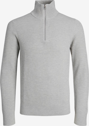 JACK & JONES Sweter 'Perfect' w kolorze szary: przód