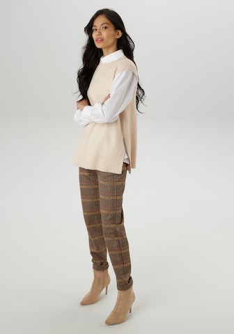 Aniston SELECTED Pullunder in Beige