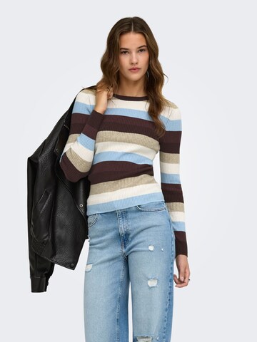 Pull-over 'ONLibi' ONLY en marron : devant