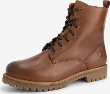 Travelin Snørestøvler 'Norrland' i brun: forside